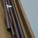 Tension Shower Curtain, Spring Shower Tension Curtain Rod, Closet Rod, for Windows or Shower, Rust Resistant Easy to Install, Umimile (Brown, 51-145)