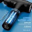 Massage Gun, Muscle Massage Gun for Athletes Handheld Electric Deep Tissue Back Massager, Percussion Massage Device for Pain Relief with 30 Speed Levels 9 Heads Black