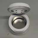 Dental Ultrasonic Retainer Cleaner Machine: 45kHz Dental Cleaning Pod with Digital Timer & 200ML, Deep Cleaning for Dentures, Mouth Guards, Aligners, Night Guards, Braces, Toothbrush Heads & Jewelry (White)