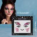 Christmas Reindeer Antlers Headband,Tail,Paws,Face Stickers, Halloween Festival Parties Dress up (Bunny White)