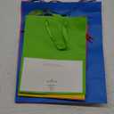Hallmark Assorted Gift Bags (8 Bags: 3 Small 6", 3 Medium 9", 2 Large 13") Solid Pink, Blue, Green, Yellow, Red