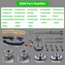 90738S Timing Chain Kit With VVT Cam Phaser Compatible with Ford Edge Explore LT 3.3L/3.5L/3.7L Replacement AT4Z6L266B,AT4Z6K254A