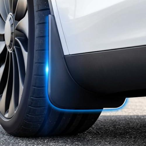 JANSION 8PCS Mud Flaps for 2025 Tesla Model 3 Highland Fenders Splash Guards Non-Porous Durable All-Weather Protection Fenders for Tesla Accessories