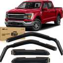 Nilight in-Channel Rain Guards for Ford F150 2021 2022 2023 2024 Super Cab, F250 F350 F450 F550 2023 2024 Super Duty Super Cab,Vent Window Visors, Original Window Deflectors-4PCS (Ford F150 Super Cab 2021-2024)