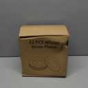 12 Pcs Unbreakable Deep Dinner Plates Set, 9 inch Reusable Plastic Wheat Straw Plates, Microwave and Dishwasher Safe Plate for Kitchen, Lightweight Plate for Dessert, BPA Free, Dark Blue