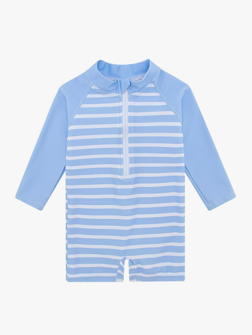 Baby Toddler Boys Zipper Rash Guard Swimsuit UPF 50+ One Piece Beach Swimwear Bathing Suits 3-6 Months