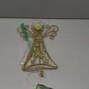 hogardeck Christmas Tree Topper, Glittered Gold Angel Tree Topper for Christmas Treetop, 30 LED Timer Sparkling Tree Toppers for Christmas Tree Decorations