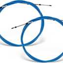 Nakkaa 2PCS 13FT 33C Throttle Shift Control Cable Blue