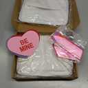 3 Sets Embroidery Valentine's Day Gift Basket Empty with Handles Love Heart Embroidery Patches Gifts Stuffers Storage Basket Bags with Pull Bows Ribbons Valentines Galentines Storage Bins