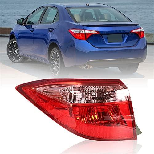 Driver Side Outer Tail Light Replacement for Toyota Corolla C/CE/L/LE/LE ECO 2017-2019 4-Door Sedan Rear Tail Light Brake Lamp Assembly LH Left Side 8156002B00 TO2804130