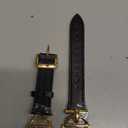 Wearlizer Leather Band Compatible with Apple Watch Bands Women 41mm 40mm 38mm 49mm 46mm 45mm 44mm 42mm, Fancy Dressy Strap for iWatch Series 11 10 9 8 7 6 5 4 3 SE/Ultra 3 2 1 (Black/Gold)