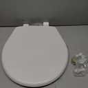 Bemis 730SL Slow Close Toilet Seat, Hinges Never Loosen, Durable Plastic, Made in USA, Round, White