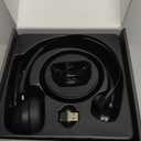 Bluetooth Headset, Wireless Headphone with AI Noise-Canceling Microphone On Ear Wireless Headset with USB Dongle for Computer Office (Black)