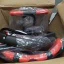 Kids Bike Seat, Baby Bicycle Seat Bearing 50kg Front Mounted Child Bike Seat with Handrail and Seatbelts for Children Aged 8 Months to 4 Years, Adjustable Kids Seat for Adult Bike, Red