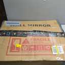 Bathroom Mirror with Shelf for Wall, 31 x 24.4 Inch Modern Rectangle Wall Mirror for Bathroom, Black Metal Framed Bathroom Vanity for Over Sink, Entrance