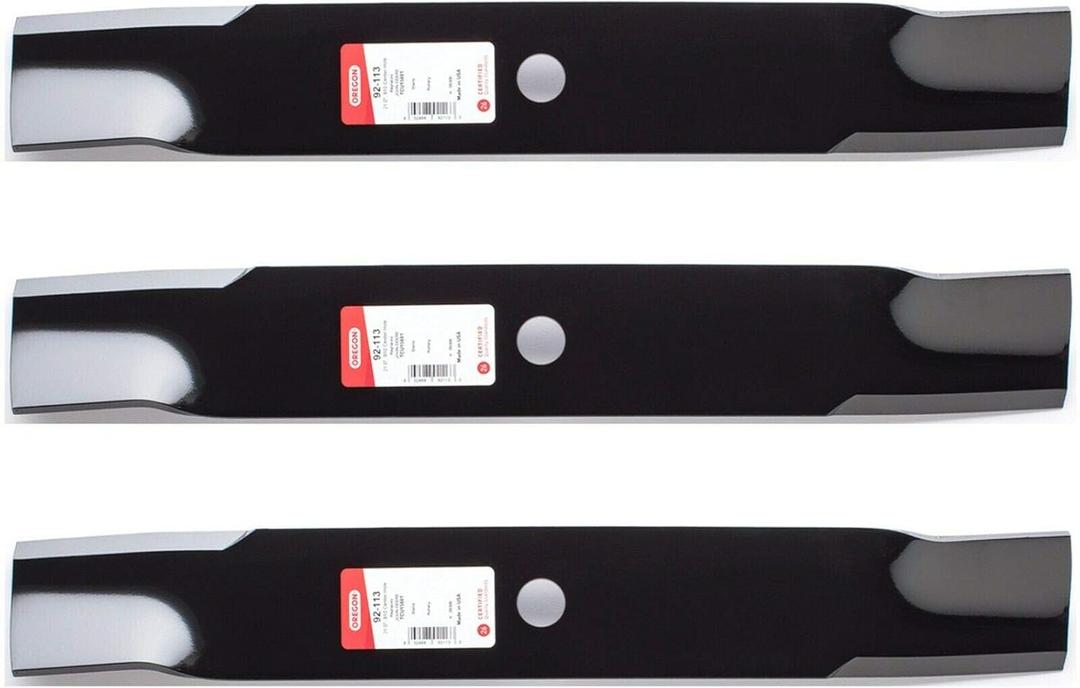 3PK Oregon 92-113 Blades for 60" John Deere M144196, TCU15881, M128485, TCU18990, M133381