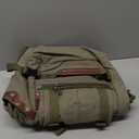 WITZMAN Canvas Backpack Vintage Travel Backpack Large Laptop Bags Convertible Shoulder Rucksack(A519-1 Classic Light Green)