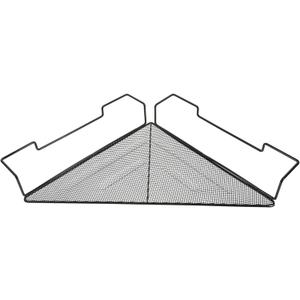 INOOMP Wire Corner Plant Pot Stand 18.7 Inch Triangular Storage Rack Organizer for Indoor Balcony Office Flowerpot Display and Small Plant Holder