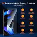 KUZOOM 2 Pack HD Clear Tempered Glass Screen Protector for Google Pixel 9