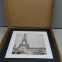 Hongkee 10x10 Picture Frame Set of 2, Made of Real Glass and Black Wooden Frame - Display Square 8x8 with Mat or 10x10 Without Mat, 10 by 10 Photo for Wall or Tabletop