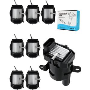 Set of 8 UF262 Ignition Coil Pack (4.8L 5.3L 6.0L) For Chevy Suburban Tahoe Express Silverado 1500 2500 3500,For GMC Savana Sierra Yukon Cadillac Escalade, Replace # D585 C1251 19005218