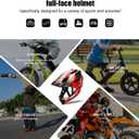 Toddler and Kids Full Face Helmet, Girl and Boy BMX Multi-Sport Detachable Mountain Dirty Bike Helmet  Head Circumference., 20.25-22.05"