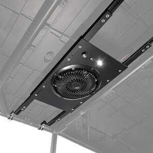 KEMIMOTO UTV Fan, 8" Large Cab Cooling Fan with Variable Speed Dial, 12V Overhead Engine Cooling Fan with Dome Light Compatible with Polaris Ranger, X3/X3 MAX, Can-Am Defender, Polaris General