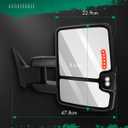 SCITOO Tow Mirrors for 88-98 for Chevy for GMC C/K 1500 2500 3500 Pair Set
1992-1999 for GMC C/K 1500 2500 for Suburban Tahoe Yukon with Power Chrome Smoke Led Signals Left and Right Side Mirrors
