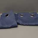 NICETOWN Kitchen Curtains 36 inch Length, Window Tiers Home Decor Grommet Solid Blackout Curtain Valances Decorative for Small Bathroom/Bedroom, 34-inch x 36-inch, Stone Blue, One Pair