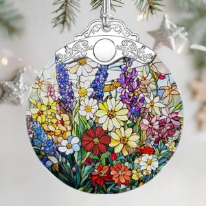 Wildflower Christmas Decorations, Christmas Ornaments, Hanging Ornaments for Tree & Xmas Decorations  Holiday Decor, Florist Gift, Gifts for Flower Lover, Gifts for Mom, Grandma