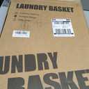 UAK 67L Plastic Laundry Basket with Wheels & Handle, Heavy Duty Foldable Laundry Hamper – Easy Clean Waterproof Rolling Organizer for Bathroom & Laundry Room, Grey, XXXL