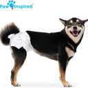 Paw Inspired 32ct Disposable Dog Diapers | Female Dog Diapers Ultra Protection | Diapers for Dogs in Heat, Excitable Urination, or Incontinence (Medium)