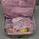 Tea Party Set for Little Girls, 63Pcs Pretend Play Toys, Princess Dress Up Tea Time, Tin Tea Sets for Toddlers 3-5 6 with Dessert, Carrying Case, Kids Kitchen Playset, Birthday Gift for Toddler Girls, Pink Floral