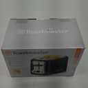 Toastmaster 2-Slice Toaster - Black with Stainless Steel - Kitchen Essential for Sandwich Bread & Breakfast Toast - Toaster with Wide Slots, High Rise Toast Lift & Cool-Touch Exterior