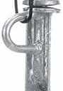 Seachoice Beach Spike in Galvanized Steel For PWC or Small Boat up to 22 Ft., Anchor, Self-Hammering Action w/ Rubber-Coated Handle