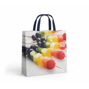 Premium Tote Bag - Fruit Kebabs Dipped Design with Reinforced Stitching 13"x"13