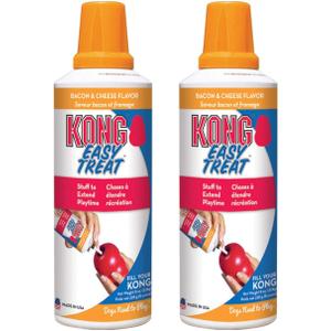 KONG - Easy Treat - Dog Treat Paste - Bacon and Cheese - 8 Ounce (Best Used Classic Rubber Toys) - 2 Pack
