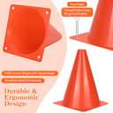 PXZBLG 12/24/50pcs Soccer Cones, 7" Soccer Cones, Plastic Traffic Cones, Training Cones for Basketball Football Skating Drills Practice