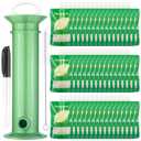 Maxcheck 53 Pcs Refillable Baby Food Pouches Food Maker Set Include 50 Pcs Portable Fruit Puree Pouch Storage Bags, Baby Food Maker, Pen and Brush for Babies Kids Toddlers