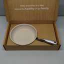 Redchef Ceramic Non Stick Egg Pans, Nonstick Frying Pan Skillet, 8 inch Cooking Pan Non Toxic with Stay Cool Handle for Induction, PTFE & PFAS & PFOA Free, Dishwasher/Oven Safe (Beige White)