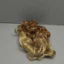 Mens Blonde Wig Short Wavy Fluffy Natural Synthetic Wig with Bangs Costume Daily Party Cosplay Halloween Wig for Males