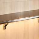 Concession Shelf 36"L x 12"W22 gauge ASTM 304 Stainless Steel Folding Serving Food Shelf Wall Mount Shelving , Stainless Steel Shelf For Food Truck, grill area,BBQ working table, Restaurant .NSF