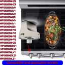 W11239985 W10850015 gas stove knob replacementcompatible with Whirlpool range gas stove parts,cooktop knobs replacements,oven knobs replacements,Replace 4845290 AP6333411 PS12578779 EAP125787792PCS (Plating color)