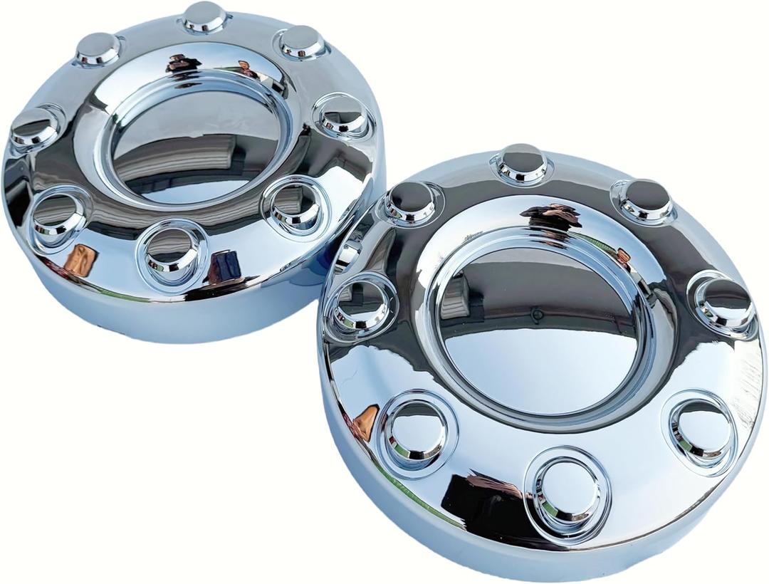 2pcs 2005-2017 F350 2WD Dually Pickup Truck Chrome Front Wheel Center Cap Replace 5C3Z1130SA