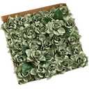Ling's moment Flowers 25pcs Fake Gardenia Green Flowers Artificial Flowers with Stem, Fake Flower for DIY Wedding Decorations Centerpieces Bouquets Boutonnieres（Flores Artificiales para Decoracion）