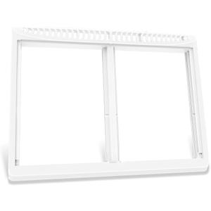 UPGRADED 240364701 Refrigerator Crisper Drawer Cover Frame Compatible with Frigidaire Crisper Drawer Replacement 242201802 Crisper Pan Cover Unit 240364723 242201801 Fridge Crisper Shelf Cover