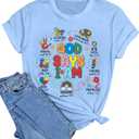 Autism Awareness Shirt Women Autism Shirts Autism Support Tops in April Blue Autism Mom Clothes Special Education Tees (Blue, M)