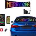 Christmas Car Decor, Car Christmas Lights, Programmable Scrolling LED Light Signs for Windshield, Rear Window and Side Window (1 PC 23.6X4.7 INCH (For Sports Car or Rear Window))