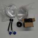 H4/9003 LED Headlight Bulbs + 7 Inch H6024 Glass Round LED Headlight Housing, Halogen Sealed High Low Dual Beam, Original Classic Look Conversion Pair Kit Pair