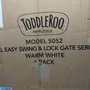 Toddleroo by North States - Tall Easy Swing & Lock Baby Gate Series 2: Hardware Mounted Metal Safety Gate for Stairs & Doorways - Adjustable 28.68 to 47.85 Inches Wide - 36 Inches Tall - Ivory
